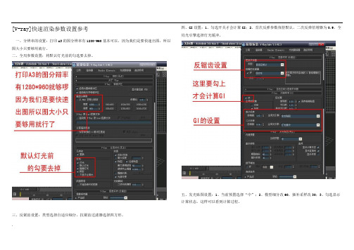 VRAY快速渲染参数设置(好)