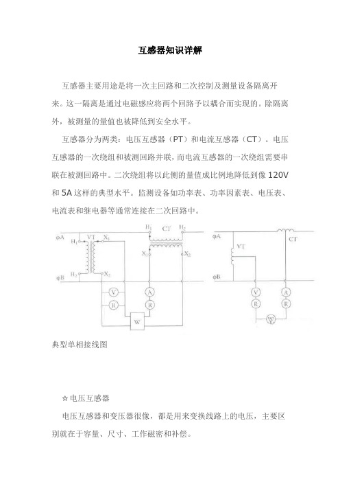 互感器知识详解