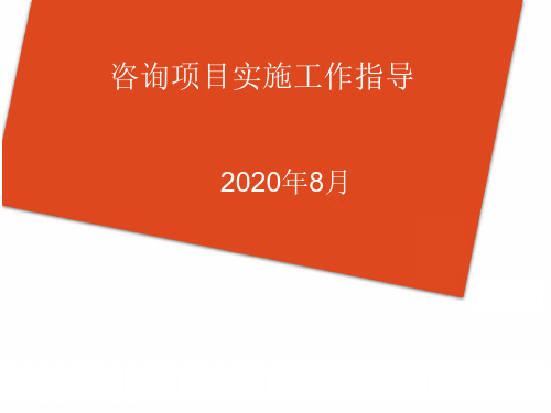 09 信息化咨询方法论