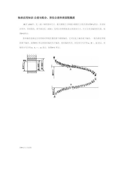 轴承应用知识公差与配合、形位公差和表面粗糙度..