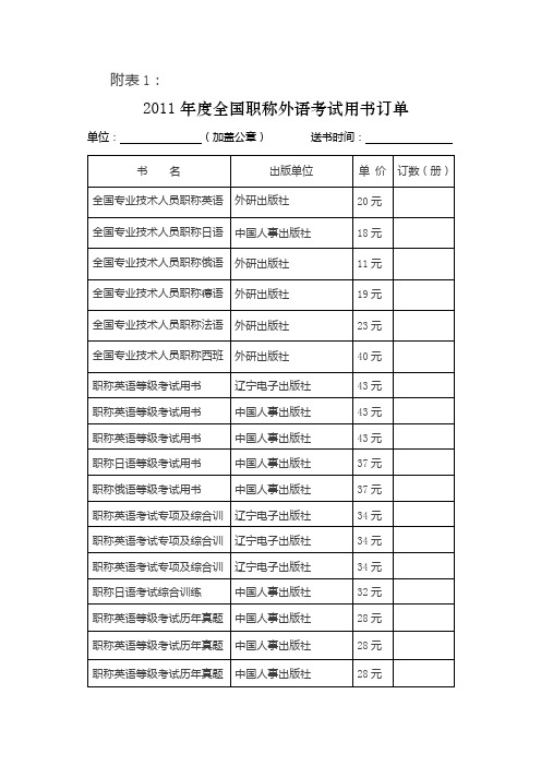 2011职称英语