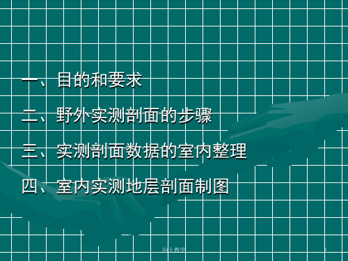 实测地质剖面方法和步骤竹菊书苑