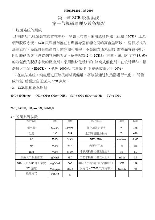 SCR脱硝系统运行操作规程