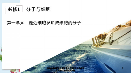 生物高考总复习专题细胞中元素及化合物无机化合物和糖类脂质资料