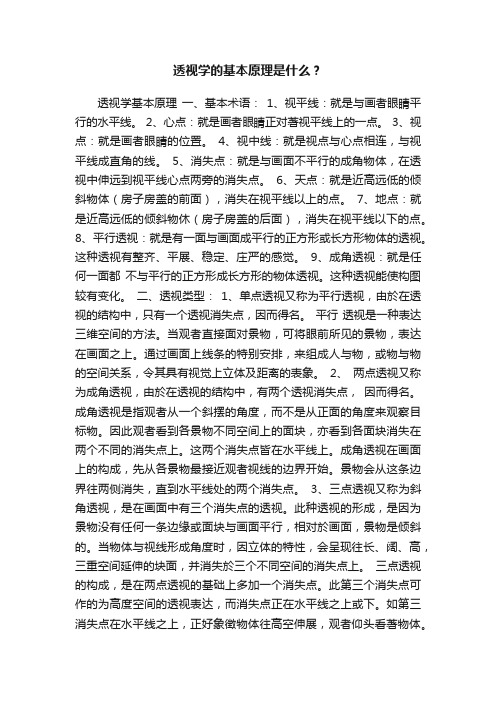 透视学的基本原理是什么？