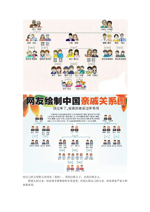 家族关系称谓图