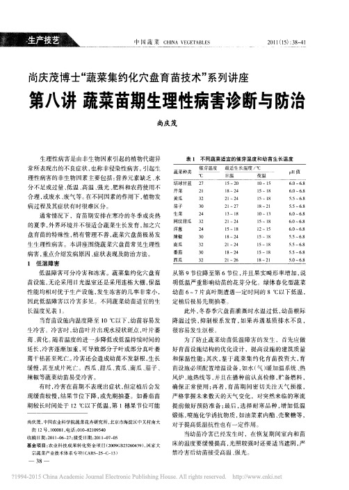 0尚庆茂博士_蔬菜集约化穴盘育苗技_省略_八讲蔬菜苗期生理性病害诊断与防治_尚庆茂