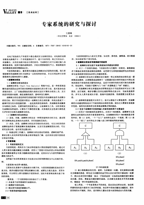 专家系统的研究与探讨