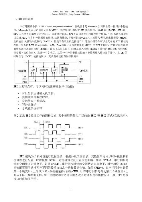 CAN、I2S、I2C、SPI、SSP总线简介