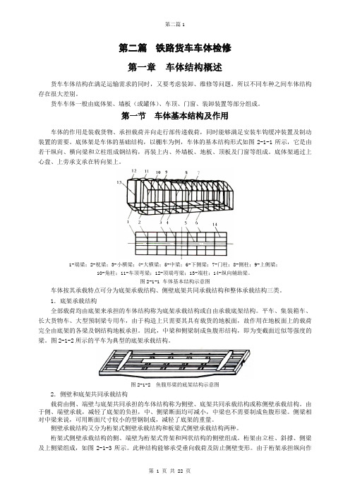 1第二篇(第一章)车体结构概述