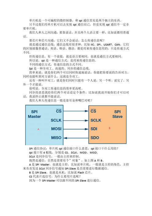 单片机spi通信原理详解