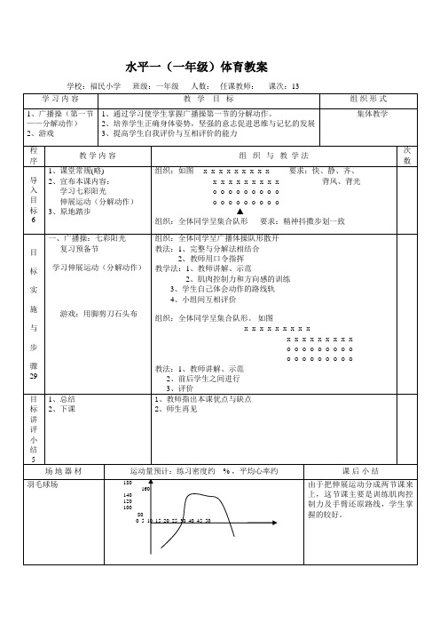 广播操(第一节——分解动作)