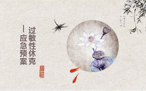 过敏性休克应急预案