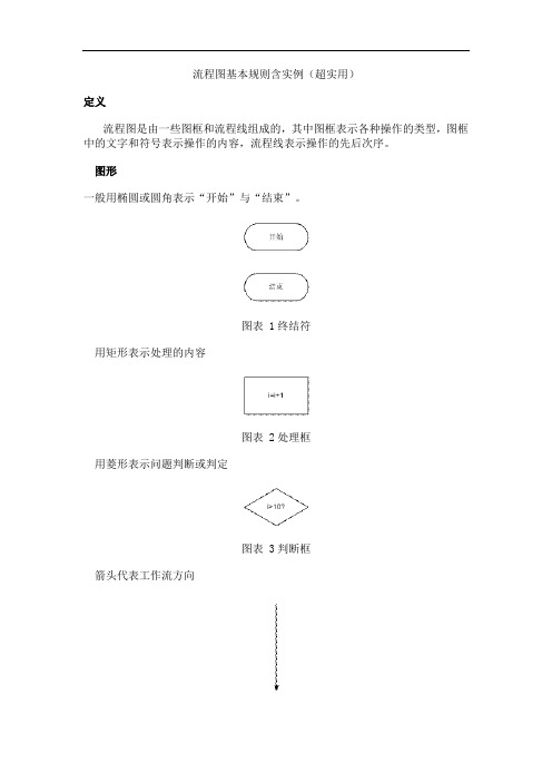 流程图基本规则含实例(超实用)