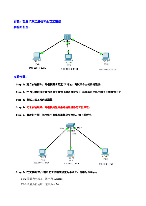 2 半双工通信和全双工通信