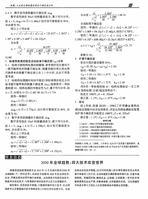 2030年全球趋势：四大技术改变世界