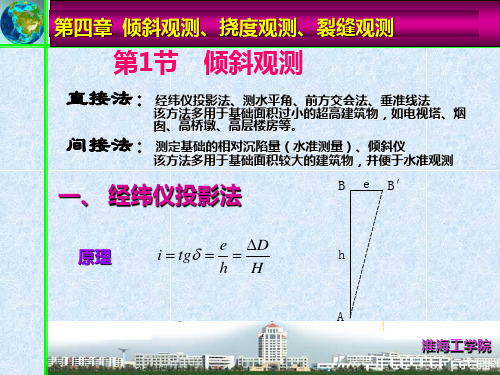 第4章+倾斜观测、挠度观测与裂缝观测