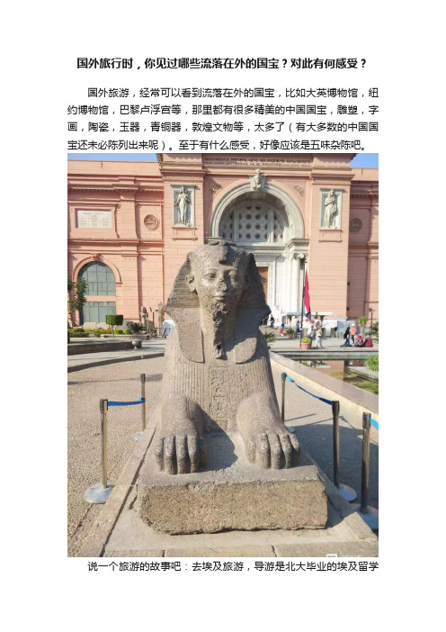 国外旅行时，你见过哪些流落在外的国宝？对此有何感受？