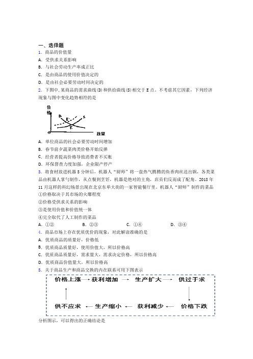 2021年最新时事政治—供求影响价格的全集汇编附解析