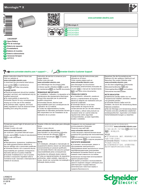 Schneider Electric 电源管理器 X 电源管理器用户指南说明书