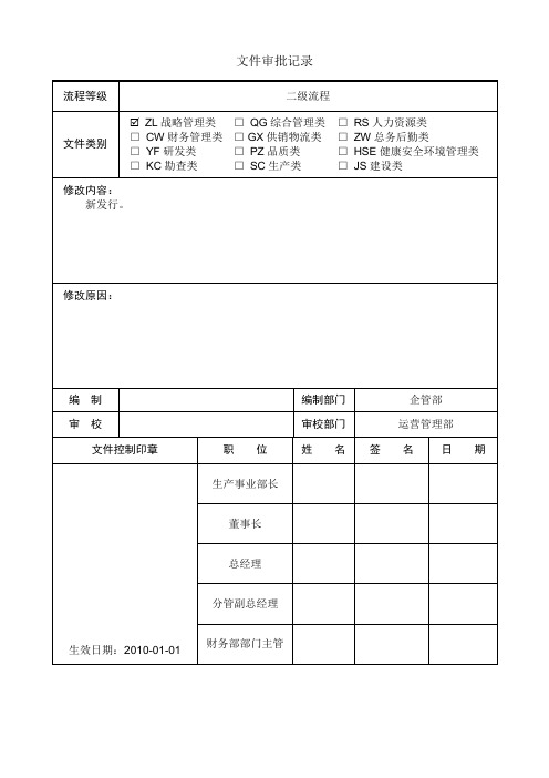 财务部2010年KPI管理规定.doc