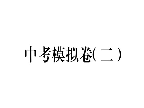 九年级历史下册人教版习题课件：中考模拟卷(二)(共40张PPT)