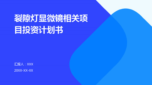 裂隙灯显微镜相关项目投资计划书