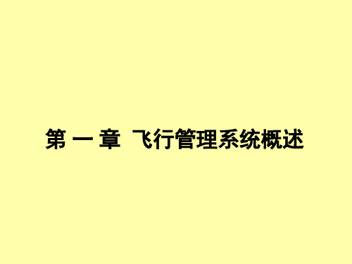 现代民用航空飞机飞行管理系统