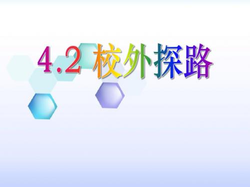 人教新课标三年级品德与社会下册《校外探路》 (2)