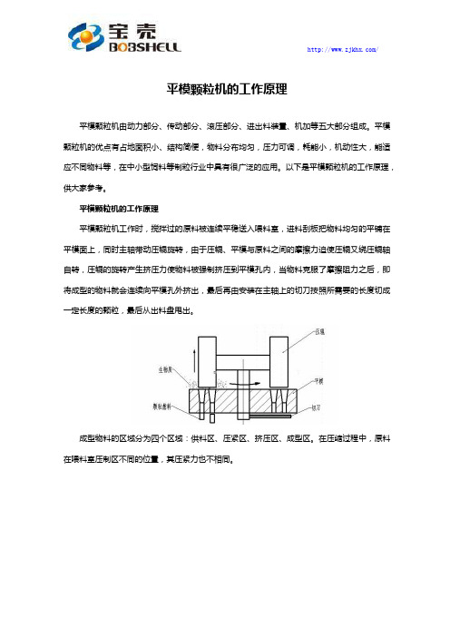 平模颗粒机的工作原理