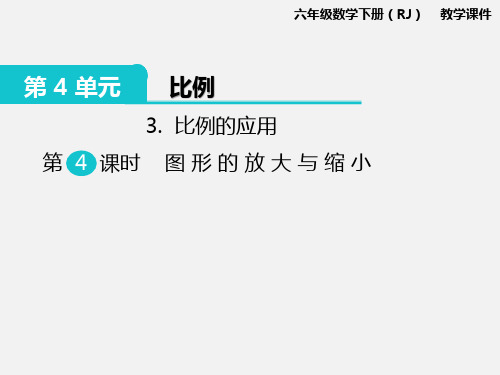 人教版六年级下册数学 第4单元 比例3.比例的应用 第4课时 图形的放大与缩小