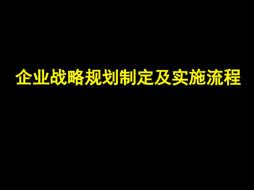 企业战略规划模板PPT课件