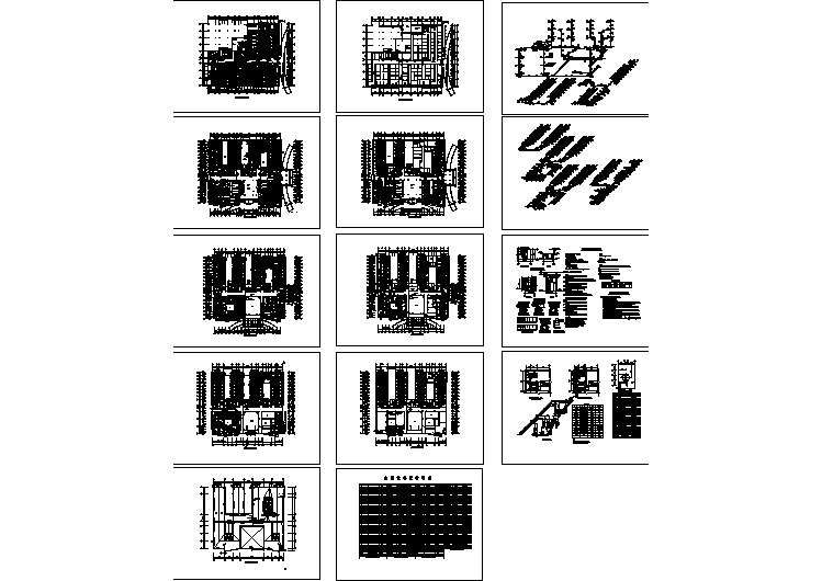 医院空调通风全套设计cad施工图