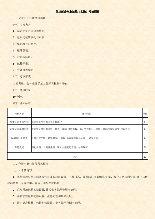 辽宁省中等职业教育对口升学考试纲要(部分)