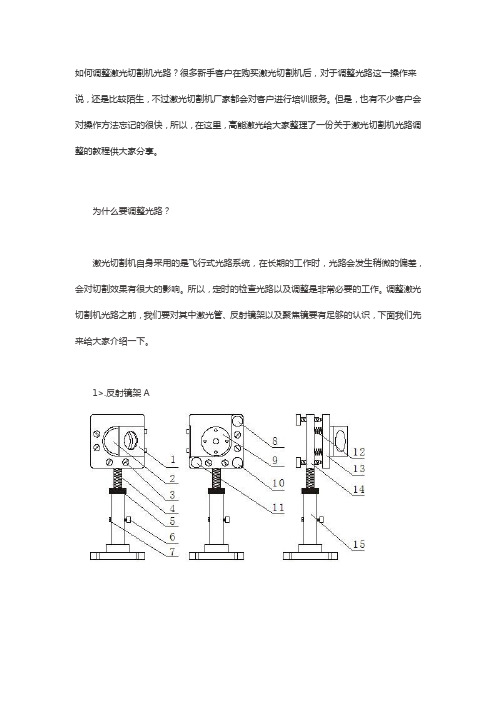 激光切割机光路调整全部教程