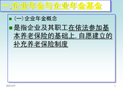 企业年金基金的基本知识.pptx