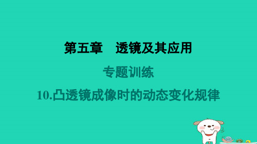 山西省2024八年级物理上册第五章专题训练10.凸透镜成像时的动态变化规律课件新版新人教版