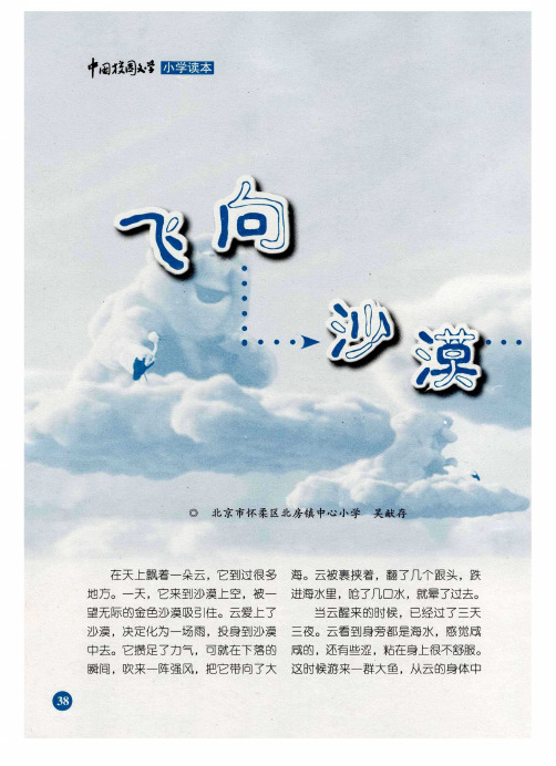 飞向沙漠的云