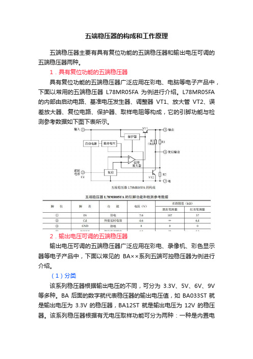 五端稳压器的构成和工作原理