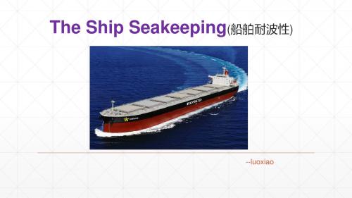 The Ship Seakeeping(船舶耐波性)