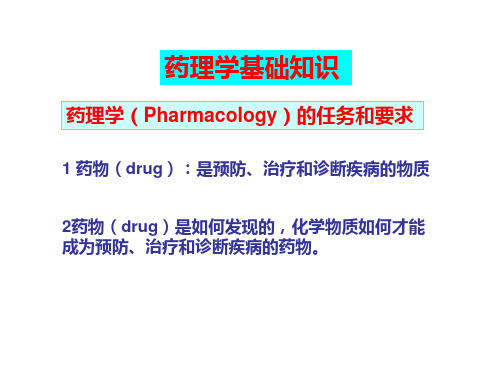 药学基础知识概述