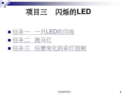 单片机  闪烁的LEDPPT课件