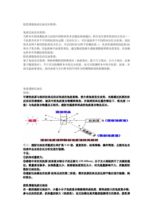 胶乳增强免疫比浊反应原理