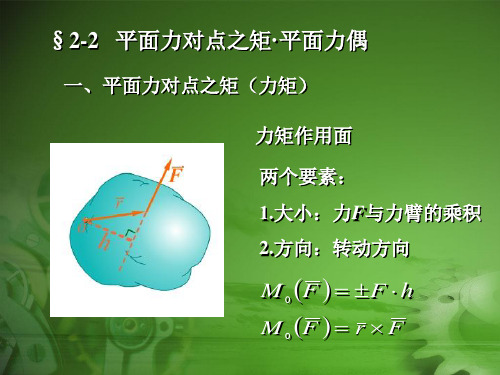 2-2   平面力对点之矩·平面力偶