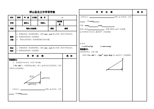 锐角三角函数1