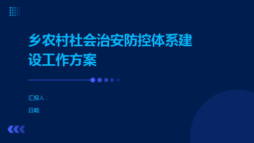 乡农村社会治安防控体系建设工作方案