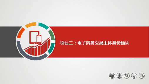 《电子商务法律法规》项目2 电子商务交易主体身份确认