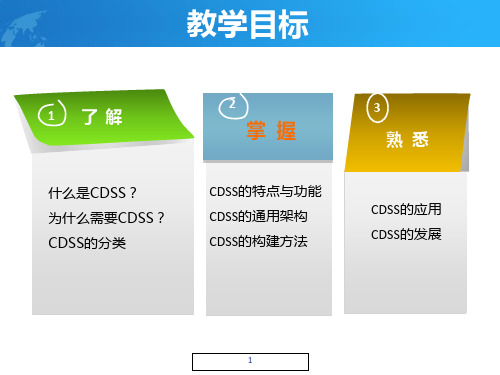 临床决策支持系统教材课件