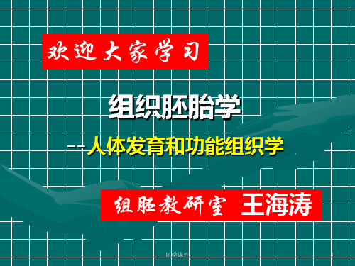 组织胚胎学研究内容和方法