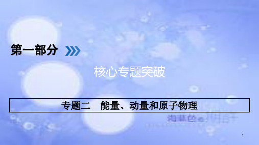 高三物理二轮复习 专题二 能量、动量和原子物理 第1讲 功 功率 动能定理课件